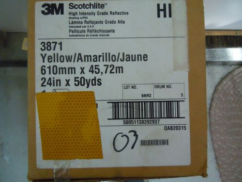 3m scotchlite  3871 high intensity grade reflective tape 2 ft x 50 yrds 85% off for sale