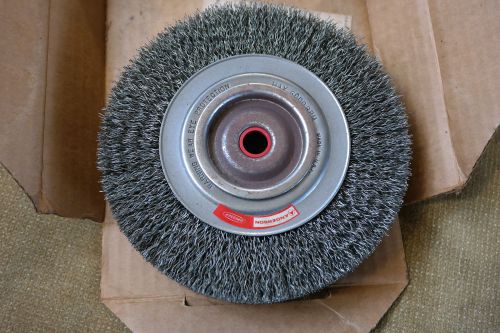 Anderson 6&#034; x 1 1/4&#034; crimped  wire wheel 6000 rpm for bench grinder in box for sale