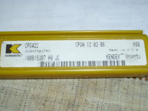 Kennametal CPG422 carbide inserts 4 pcs