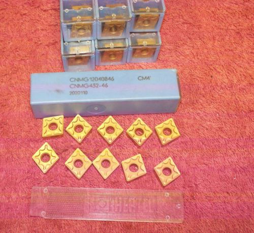 Hertel   carbide inserts    cnmg 432 -46    pack of 10     grade cm4 for sale