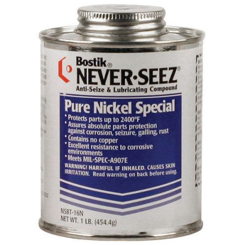 BOSTIK Pure Nickel Special Anti-Seize Brush Top Container Size: 1 lbs