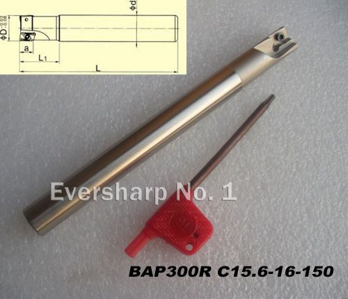 Lot 1pcs bap300r c15.6-16-150 indexable end mill holder dia 15.6mm length 150mm for sale