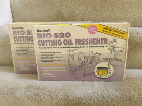 *NEW* 2 NOS HARVEY&#039;S BIO 520 CUTTING OIL FRESHENER ACTIVE ENZYME CLEANING KIT