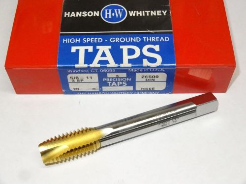 1 hanson whitney 5/8-11 nc 2b 3fl extension spiral point hsse tin tap 26500 usa for sale