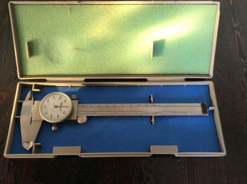 Mitutoyo cailpers, model 505 637, .001 6 inch dial caliper, hardened stainless for sale