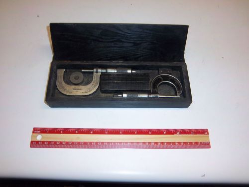 Vintage Machine Calipers Brown &amp; Sharpe Set of 2  Wood box 2&#034; &amp; 1 1/2&#034; #48 &amp; #11