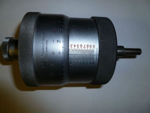 Scherr tumico  micrometer head 0-1 inch .0001 reading for sale