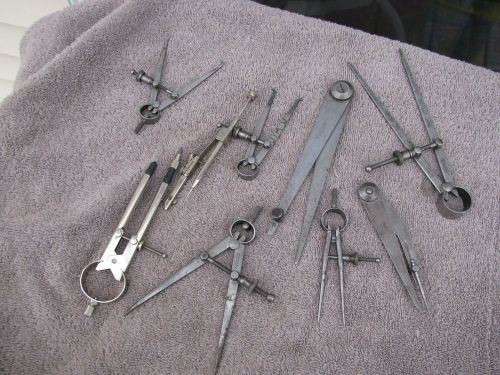 Cilipers dividers starrett some as is machinist toolmaker tool tools for sale