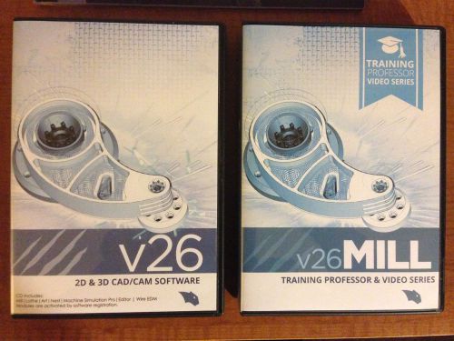 Bobcam v26 cad/cam complete software package + vieo training + 1 yr suppport for sale
