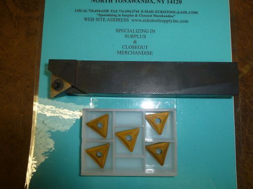 Indexable toolholder ptfnr-20-5 w/5 inserts holds tnmg-54_  teledyne new $28.00 for sale