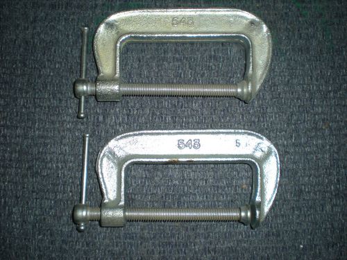 Wilton #543 c-clamp 3&#034; opening - set of 2 clamps for sale