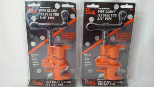 Pony #50 Pipe Clamp Fixture for 3/4&#034; Pipe TWIN PACK #50