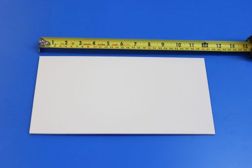 White acrylic plexiglass plastic sheet 1/8&#034; x 7.5&#034; x 12&#034; w/protective  film for sale