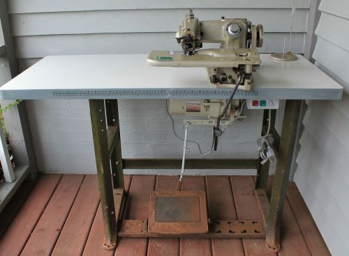 Industrial Blind Stitch Sewing Machine - Center Brand CM3-601 - New Motor &amp; Top!