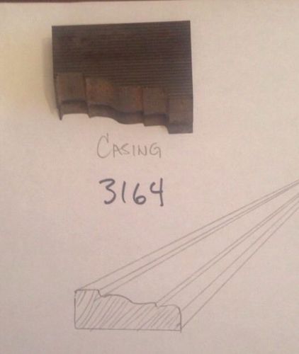 Lot 3164 Casing Moulding Weinig / WKW Corrugated Knives Shaper Moulder