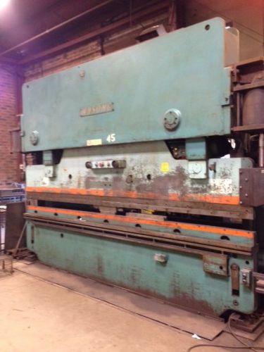 250 ton x 12&#039; wysong  hydraulic press brake for sale