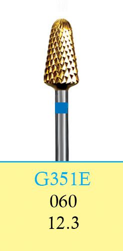 Dental Lab Carbide Cutters-HP Shank (44.5 mm)-G351E/060 (8316)-Cross Cut(2 Burs)