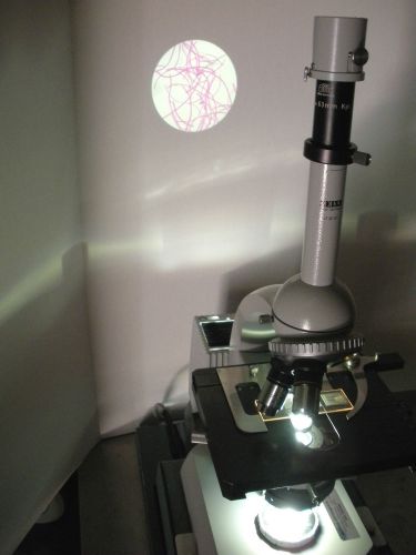 CARL ZEISS PLAN MICROSCOPE MICROPROJECTOR 1202 MICROSCOPY TEACHING RESEARCH LAB