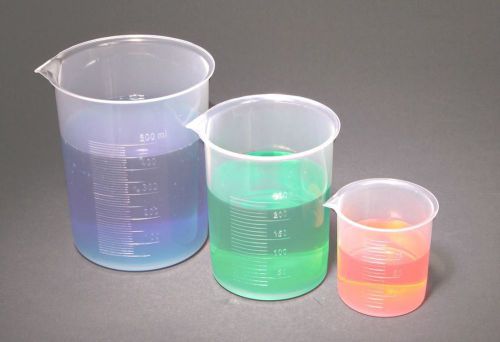 Polypropylene beaker : 100ml plastic for sale