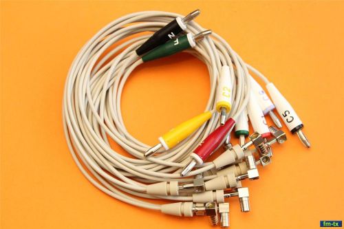 Ge marquette ecg ekg - 10 lead set patient cable - p/n 900112-002 for sale