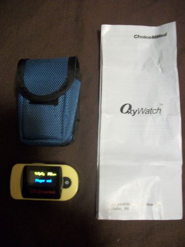 WALGREENS OXYWATCH C20 PULSE OXIMETER w/ CASE EXCELLENT CONDITION!!!