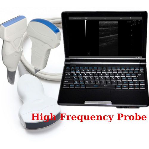 NEW Full Digital Laptop Ultrasound Scanner Machine + Convex + Linear 2 probe+3D