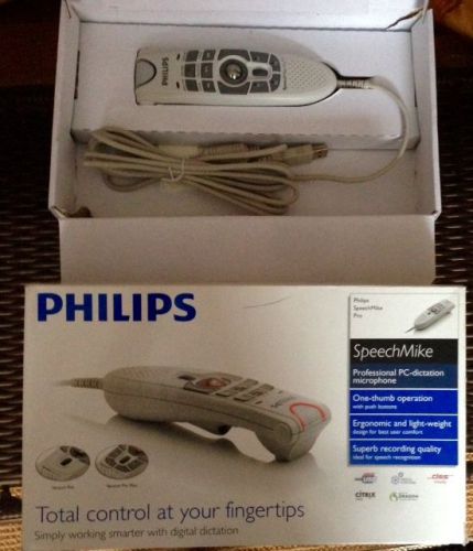 Philips SpeechMike Pro PLUS LFH5276/00 Handheld USB Dictation Microphone