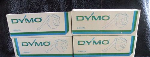lot of 4 Dymo Esselte green label 5201 09 gloss black