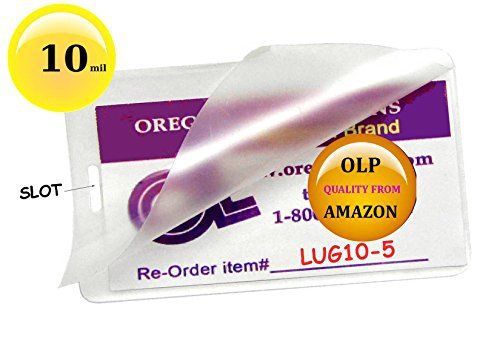 Qty 500 10 Mil Luggage Tags Laminating Pouches with Slot 2-1/2 x 4-1/4 Hot Lamin