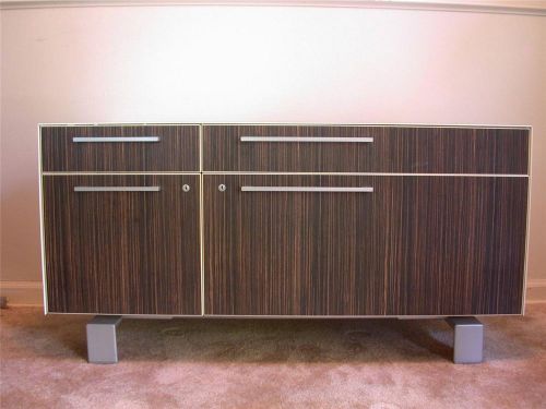 Contemporary credenza made in italy thermally fused metal laminate modern design for sale