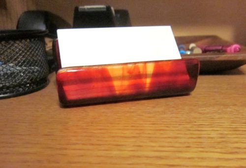 Business Card Holder Fused Glass