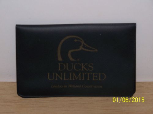 Ducks Unlimited Busisness card black vinyl case