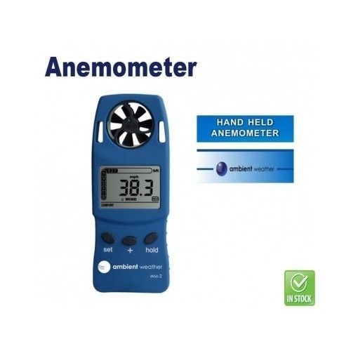 Electronic Weather Monitor Portable Anemometer Wind Meter Camping Gear Bug Out