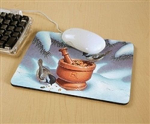 Health Care Logistics PF536 Winter Birdfeed Mortar and Pestle Mouse Pad-1Each