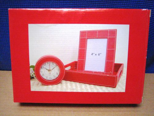 Photo Frame, Clock and Tray Gift Set