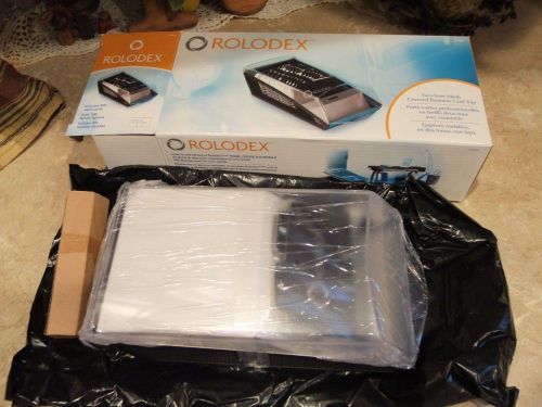 Rolodex Two Toned Mesh  business Card Tray  * New