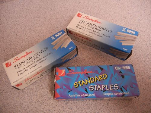 Lot of 3 boxes Swingline standard  staples 5000