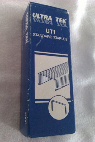 STAPLES ULTRA TEK UT1 STANDARD STAPLES NEW 5000 STAPLES VINTAGE BOX