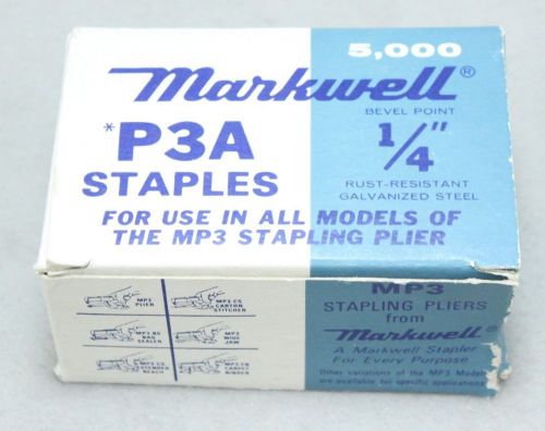 Markwell P3A Staples 1/4&#034; 5000 *MISSING A FEW*