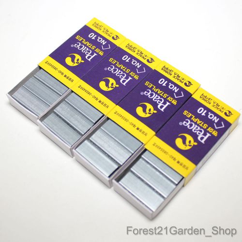 Peace Korea 4 Boxes Staples No.10-1M Mini Staples For Office,Home - 4000pcs
