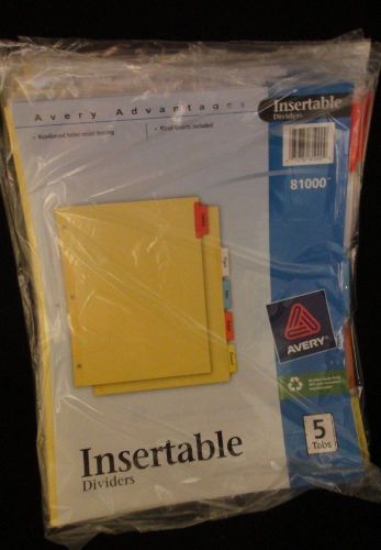 Avery Advantages Insertable Dividers, 25 Tabs