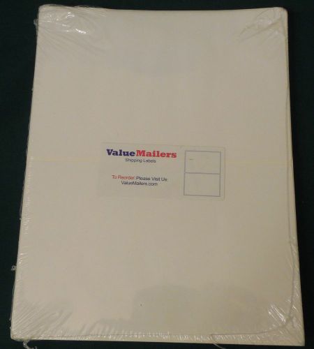ValueMailers 200 Premium Self Adhesive Blank Shipping Labels 8.5x5.5