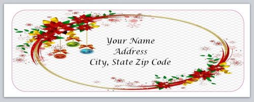 30 Christmas Personalized Return Address Labels Buy 3 get 1 free (bo91)