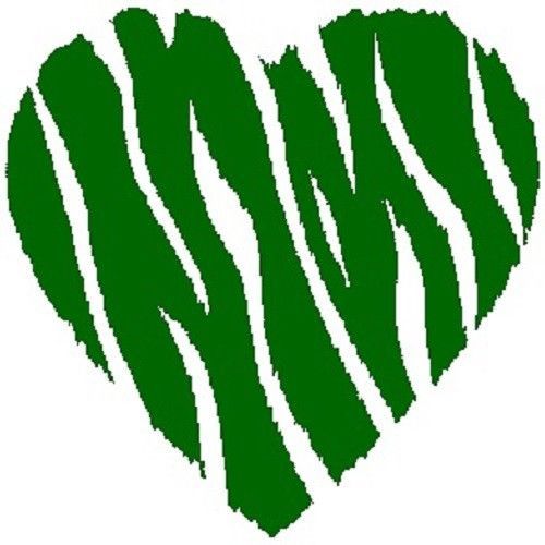30 Custom Wild Green Heart Personalized Address Labels