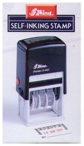 Shiny Self-Inking Stamp - S-410EN Dater with EMAILED Self-Inking