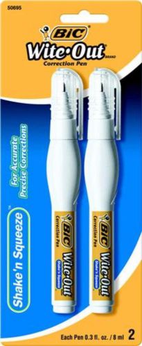 BIC Wite-Out Brand Shake n Squeeze Correction Pen 2 Pack