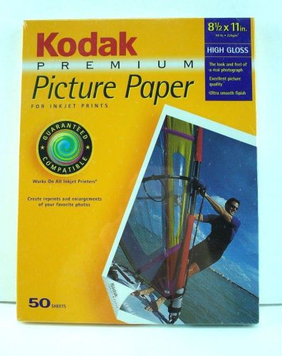 Kodak Premium Picture Paper Heavy Wt 8.5X11&#034; High Gloss Photos Inkjet 109 6023