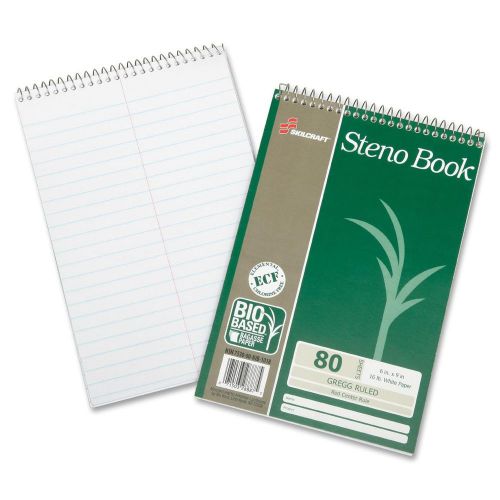 Skilcraft wirebound steno notebook - 80 sheet - 16 lb - gregg ruled (nsn6002030) for sale