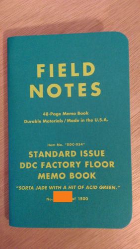 Field Notes Factory Floor Edition Sorta Jade - Single