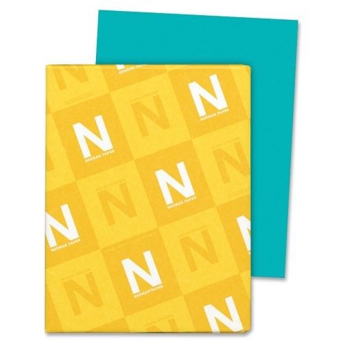 Wausau Paper Astrobrights Colored Paper -24 lb -Recycled - 500/Pk -Teal